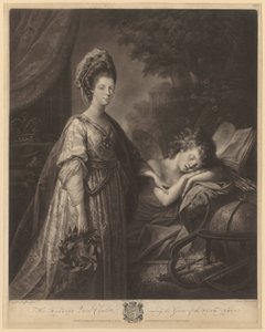 シャーロット女王が美術の精霊を呼び覚ます 作： Thomas Burke