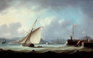 ジョージの到着IV。リースハーバーで 作： Thomas Buttersworth