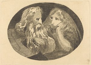 リアとコーデリア 作： Thomas Butts, Jr. after William Blake