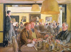 チェルシー アーツ クラブでのランチ 作： Thomas Cantrell Dugdale