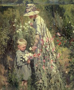 ポージーズ、1912年（油彩・カンヴァス） 作： Thomas Cantrell Dugdale