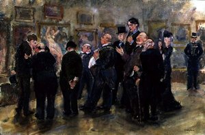 購買委員会（キャンバスに油彩） 作： Thomas Cantrell Dugdale