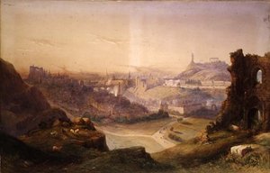 ソールズベリー・クラッグスからのエジンバラ 作： Thomas Charles Leeson Rowbotham