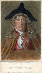カイウス博士としてのウェヴィザー氏、1819年。 作： Thomas Charles Wageman