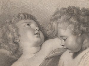 ケルビムの 2 つの頭、1800 年。 作： Thomas Cheesman