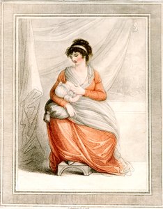 「授乳中の女性」、c1780-1820 作： Thomas Cheesman