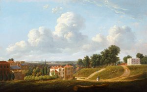 1824年以降のハイドベールを見下ろすクルームズヒルの眺め（キャンバスに油彩） 作： Thomas Christopher Hofland
