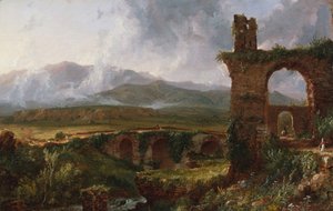 チボリの朝、1832年近くのビュー。 作： Thomas Cole