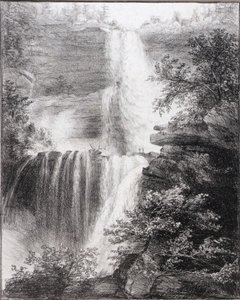 キャッツキルの滝 作： Thomas Cole