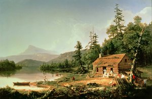 森の中の家、1847 作： Thomas Cole