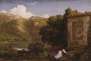 物思い、1845 作： Thomas Cole