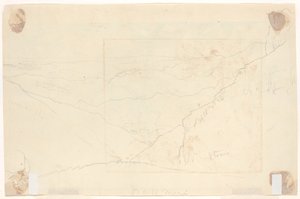 山の風景 [裏面] 作： Thomas Cole