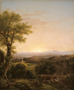 ニューイングランドの風景、1839 作： Thomas Cole