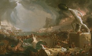 帝国の歩み。デストラクション 作： Thomas Cole