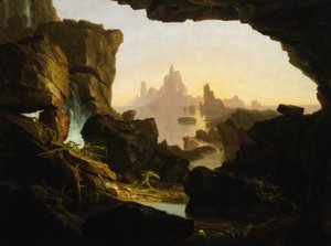 大洪水の水の減退 作： Thomas Cole