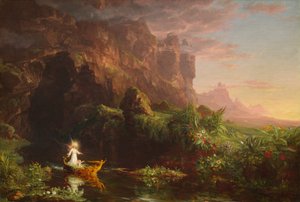 人生の航海：子供時代 作： Thomas Cole
