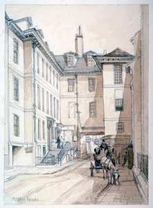 オースティン・フライアーズ・ストリート、シティ・オブ・ロンドン、1851年。 作： Thomas Colman Dibdin