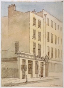 ブライドレーン、ロンドン市、1851年 作： Thomas Colman Dibdin