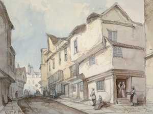 クロスフェア、スミスフィールド、ロンドン市、1850 作： Thomas Colman Dibdin