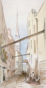 ハギン・レーン、ロンドン市、1851年 作： Thomas Colman Dibdin