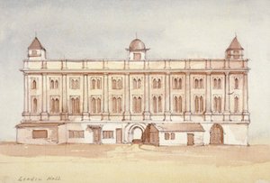1850年、ロンドンのシティ、リーデンホール 作： Thomas Colman Dibdin