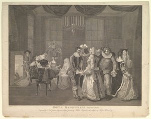 ロイヤル マスカレード サマセット ハウス、1805 年 10 月 21 日。 作： Thomas Cook