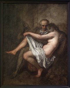 ボードレールとサバティエ大統領詩人シャルル・ボードレール（1821-1867）とミューズの愛人アポロニー・アグレ・サバティエ（1822-1889）を描いた親密な未完の絵画で、19世紀のパリで世俗的なサロンを主催した大統領として知られています。Th
