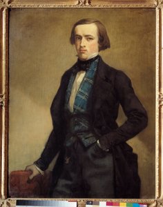 アドルフ・モロー（1800-1859）の肖像 エティエンヌ・モロー・ネラトン（Moreau Nelaton）の父 トマス・クチュール（1815-1879）の絵画 日。1,16 X 0,89 m 作： Thomas Couture