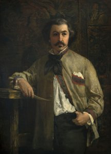 Antoine Etex 1808-88、1855年の肖像。 作： Thomas Couture