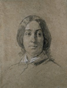 ジョージ・サンドの肖像。 作： Thomas Couture