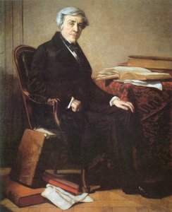 ジュール・ミシュレ（1798-1874）の肖像 作： トーマス・クチュール