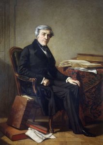ジュール・ミシュレの肖像画、1798～1874年、1865年頃。 作： Thomas Couture