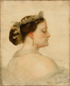 Mathilde Bonaparte 1820-1904、フランスの王女の肖像 作： Thomas Couture