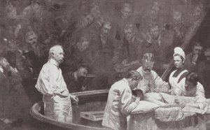 フィラデルフィアD・ヘイズ・アグニュー医師、診療終了時（リトグラフ） 作： Thomas Cowperthwait (after) Eakins