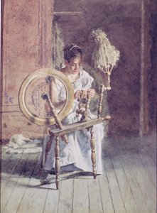 紡績、1881 作： Thomas Cowperthwait Eakins