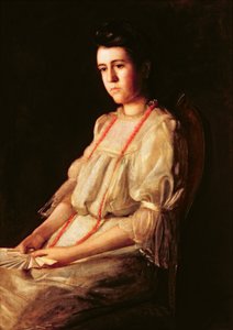 珊瑚のネックレス 作： Thomas Cowperthwait Eakins
