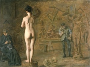スクールキル川の寓話的な人物を彫るウィリアム・ラッシュ（1756-1833）