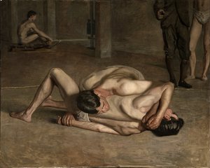 プロレスラー 作： Thomas Cowperthwait Eakins