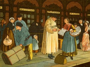 フランス北部にある駅のプラットフォーム 作： Thomas Crane