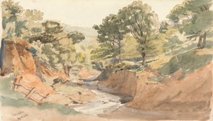 Vista da paisagem em Powerscourt 作： Thomas Creswick