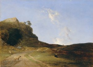 「荒野の風景」、1840 作： Thomas Creswick