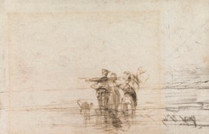 シュリンパーズ オン ザ ショア 作： Thomas Creswick