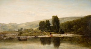 風景、1885年。 作： Thomas Danby