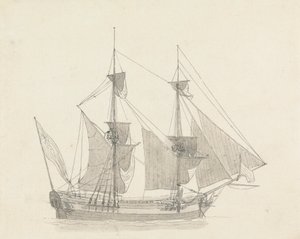 帆の 2 つのマスター 作： Thomas Daniell