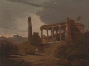Intialainen maisema temppelin raunioilla 作： Thomas Daniell