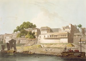 ガンジス川沿いのパトナ市の一部、「東洋の風景：ヒンドゥースタンの24の景色」、1795年