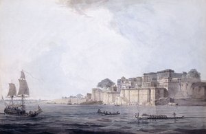 ラムナガール、ベナレスの近く[バラナシ]、ウッタルプラデーシュ州、c。 1788-9 作： Thomas Daniell