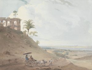 Peer Pahar の遺跡、Monghi の近く、ビハール州 作： Thomas Daniell