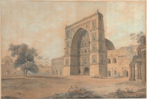 スルタン・フセイン・シェルキによって建てられたフアンポレのモスク | 1789年12月撮影 作： Thomas Daniell