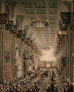 1837年11月9日、ロンドン市長の日に行われたロンドン公団による女王陛下へのロイヤルバンケット 作： Thomas Dighton